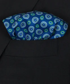 Blue Green Mix Pocket Square
