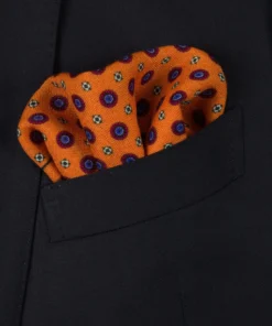 Orange Pocket Square